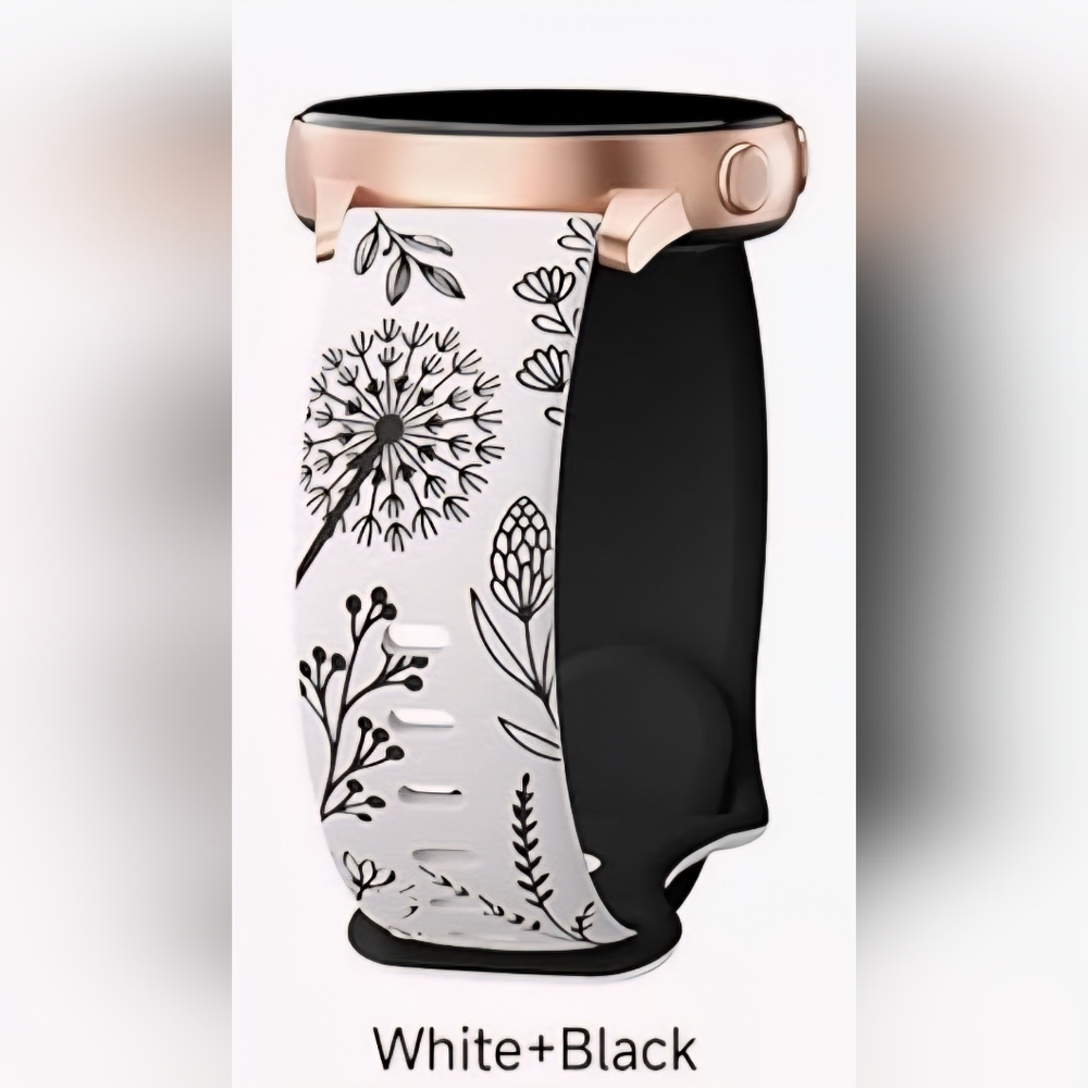 Dandilion Black And White Replacement Band 20mm